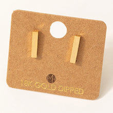 Load image into Gallery viewer, Dainty Mini Bar Stud Earrings
