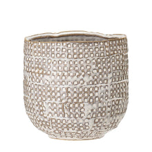 Load image into Gallery viewer, Embossed Stoneware Planter

