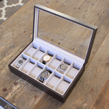 Load image into Gallery viewer, Solid Wood Watch Box - 12 Slot
