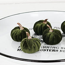 Load image into Gallery viewer, Velvet Green Mini Pumpkins
