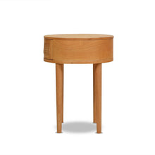 Load image into Gallery viewer, Cabana Round Cane Storage Side Table - Natural Brown Oak [Online Only]
