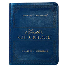 Load image into Gallery viewer, One-Minute Devotions Faith&#39;s Checkbook Faux Leather
