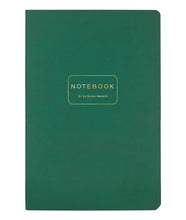 Load image into Gallery viewer, Forest Green Vegan Leather A5 Notebook
