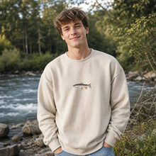 Load image into Gallery viewer, Rainbow Trout Fish Embroidered Heavyweight Sweatshirt
