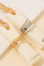 Load image into Gallery viewer, 5Pc Mixed Band Rings Set
