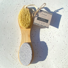 Load image into Gallery viewer, Bamboo Exfoliating Foot Pedicure Tool
