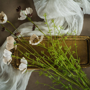 22" Beige Wildflower Spray
