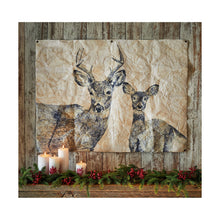 Load image into Gallery viewer, Deer And Fawn Natural Paper Wall Art
