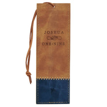 Load image into Gallery viewer, Bookmark Faux Leather Be Strong &amp; Courageous Josh. 1:9
