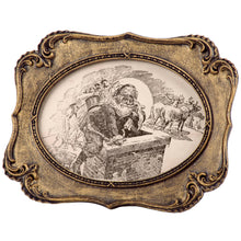 Load image into Gallery viewer, Rooftop Santa Sketch Framed Art
