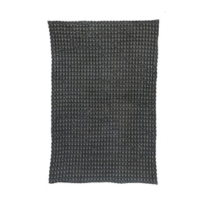 Stonewashed Cotton Waffle Weave Tea Towel Charcoal