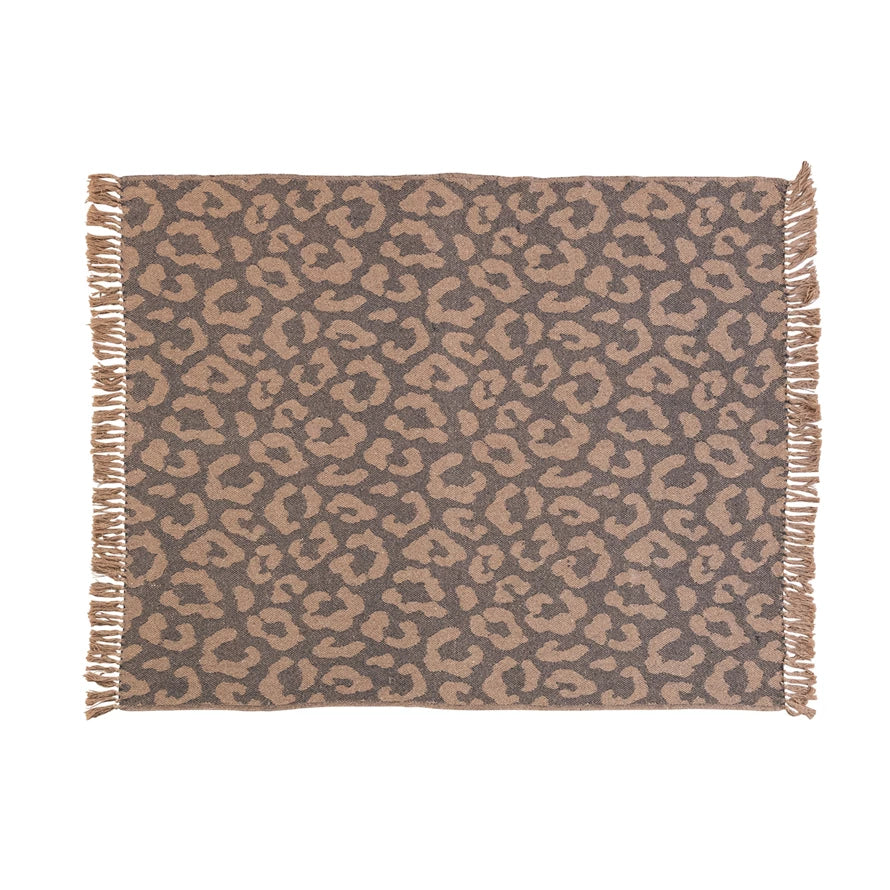 Leopard Print Throw Blanket