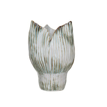 Load image into Gallery viewer, Stoneware Pleated Sculptural Vase
