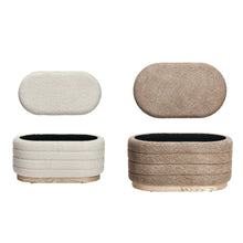 Load image into Gallery viewer, Upholstered Ottomans w/ Storage &amp; Wood Bases (2 styles)
