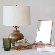 Load image into Gallery viewer, Round Mango Wood Table Lamp
