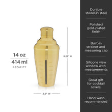 Load image into Gallery viewer, Belmont Measured Cocktail Shaker (Online Only)
