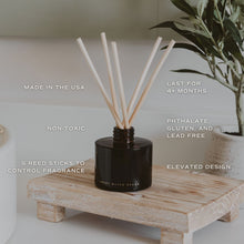 Load image into Gallery viewer, Warm and Cozy Amber Tinted Glass Jar Reed Diffuser [Online Only]
