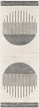 Load image into Gallery viewer, Angus Black &amp; White Geometric Area Rug [Online Only]
