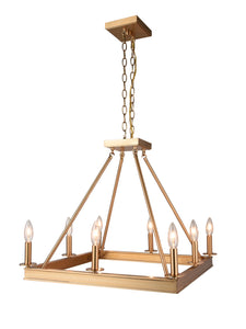 Axis 8-Light Gold Ceiling Chandelier