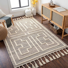 Load image into Gallery viewer, Azra Tasseled Jute &amp; Wool Rug [Online Only]
