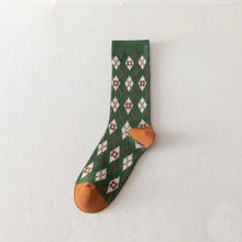 Load image into Gallery viewer, Green Patterned Socks (4 styles)
