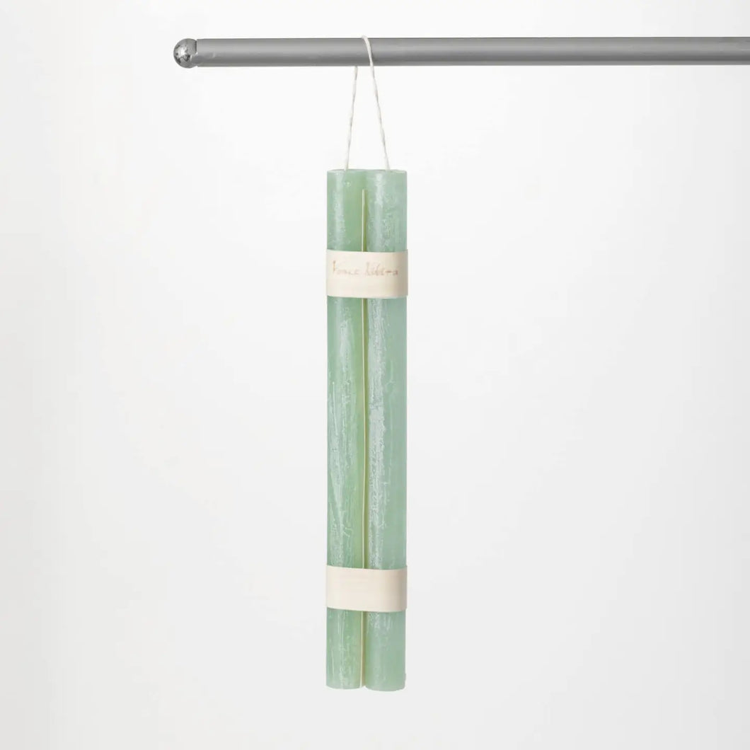 Aqua Blue Hanging Taper Set of 2