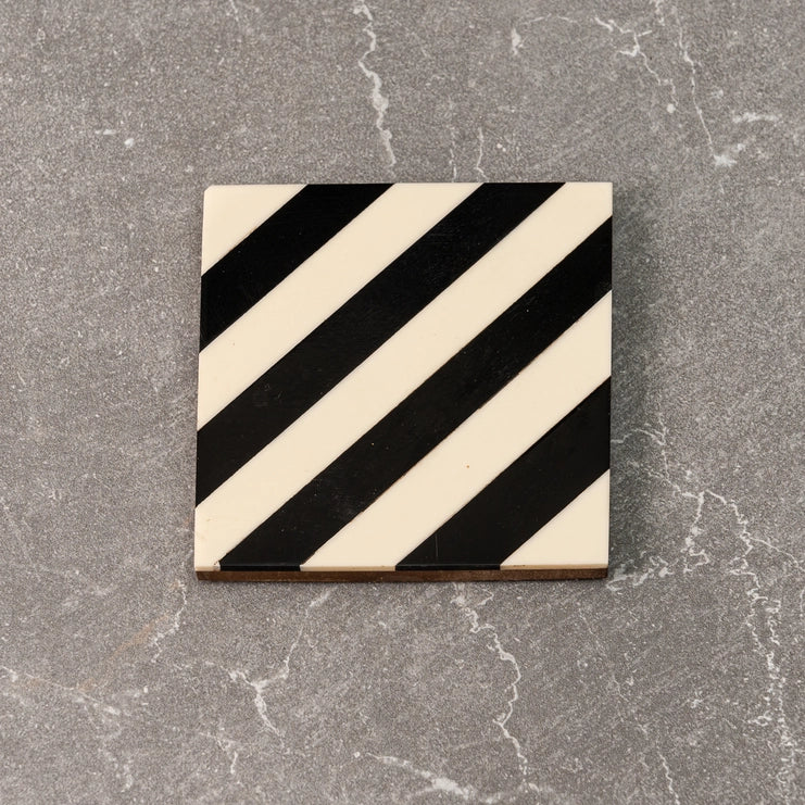 Diagonal Striped Coaster Set (2 colors)