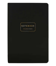 Load image into Gallery viewer, Black Vegan Leather A5 Notebook
