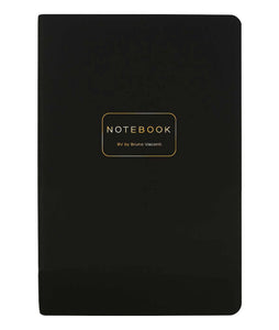 Black Vegan Leather A5 Notebook