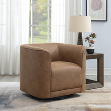 Load image into Gallery viewer, Brown Swivel Accent Chair [Online Only]
