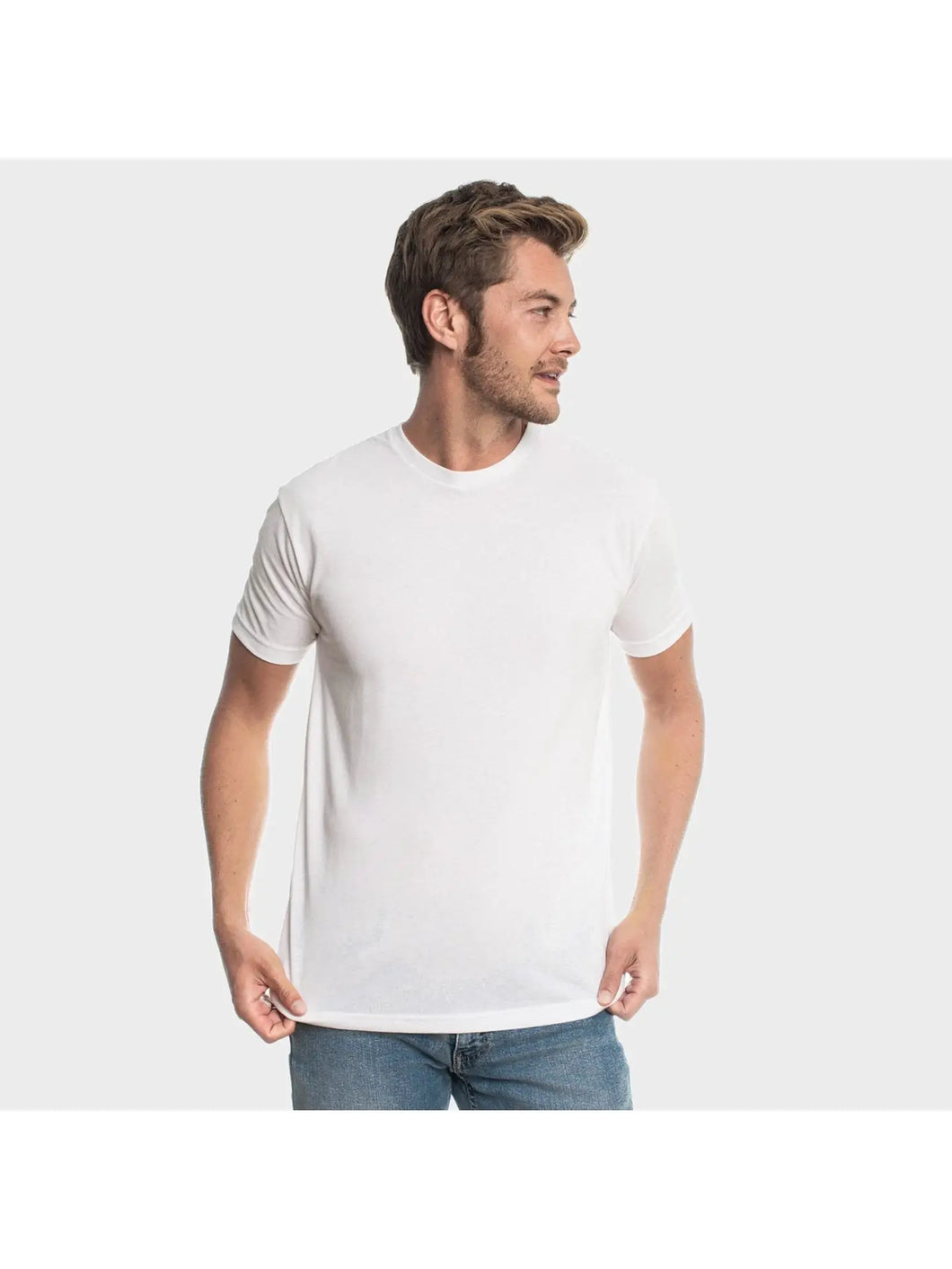 White Crew Neck T-Shirt True Classic