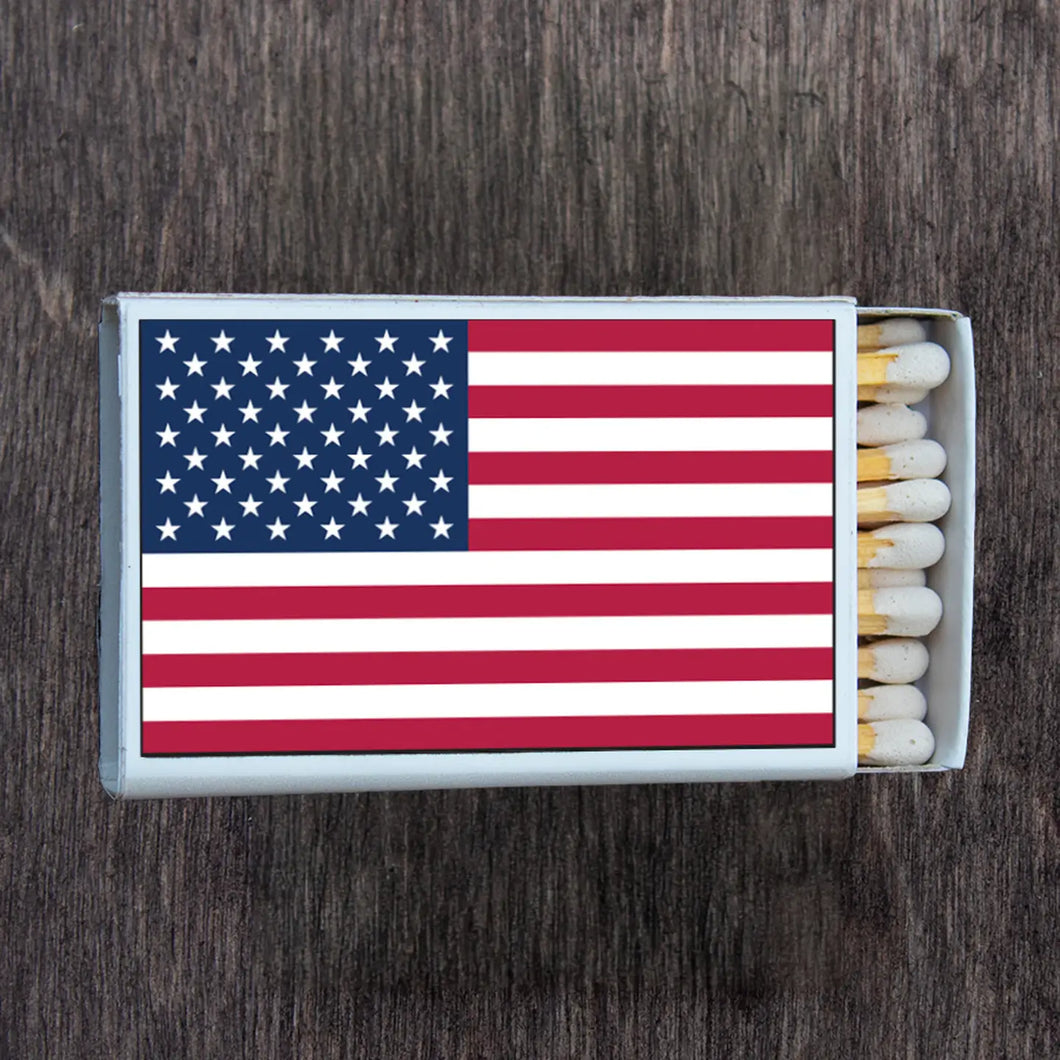 American Flag Matchbox