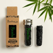 Load image into Gallery viewer, Bamboo Charcoal Floss in Glass Container [Online Only]
