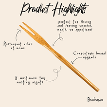 Load image into Gallery viewer, Bamboo Charcuterie Fork [Online Only]
