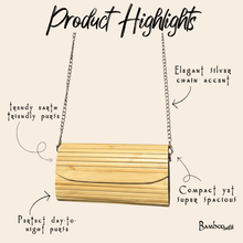Load image into Gallery viewer, Bamboo Clutch Purse [Online Only]
