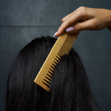 Load image into Gallery viewer, Bamboo Dual Pocket Comb [Online Only]

