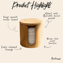 Load image into Gallery viewer, Bamboo Facial Rounds Holder [Online Only]
