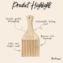 Load image into Gallery viewer, Bamboo Hair Pick [Online Only]
