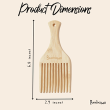 Load image into Gallery viewer, Bamboo Hair Pick [Online Only]
