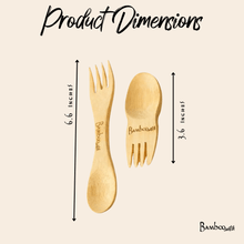 Load image into Gallery viewer, Bamboo Mini Spork Utensil [Online Only]

