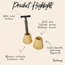 Load image into Gallery viewer, Bamboo Razor Holder [Online Only]
