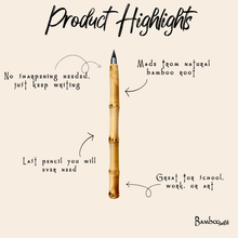 Load image into Gallery viewer, Bamboo Root Pencil | Never Ending [Online Only]
