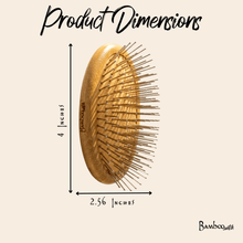 Load image into Gallery viewer, Bamboo Round Hair Brush | Wired Bristles [Online Only]
