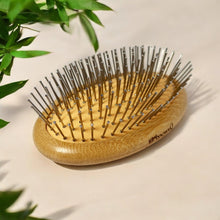 Load image into Gallery viewer, Bamboo Round Hair Brush | Wired Bristles [Online Only]
