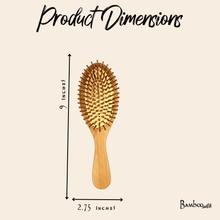 Load image into Gallery viewer, Bamboo Rounded Hair Brush | Classic Handle [Online Only]
