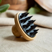 Load image into Gallery viewer, Bamboo &amp; Silicone Scalp Massage Brush [Online Only]
