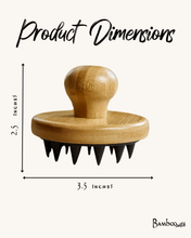 Load image into Gallery viewer, Bamboo &amp; Silicone Scalp Massage Brush [Online Only]
