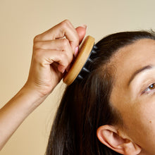 Load image into Gallery viewer, Bamboo &amp; Silicone Scalp Massage Brush [Online Only]
