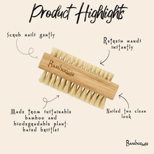 Load image into Gallery viewer, Bamboo Vegan Nail Brush | Sisal Bristles [Online Only]

