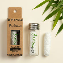 Load image into Gallery viewer, Bamboo White Floss in Glass Container [Online Only]
